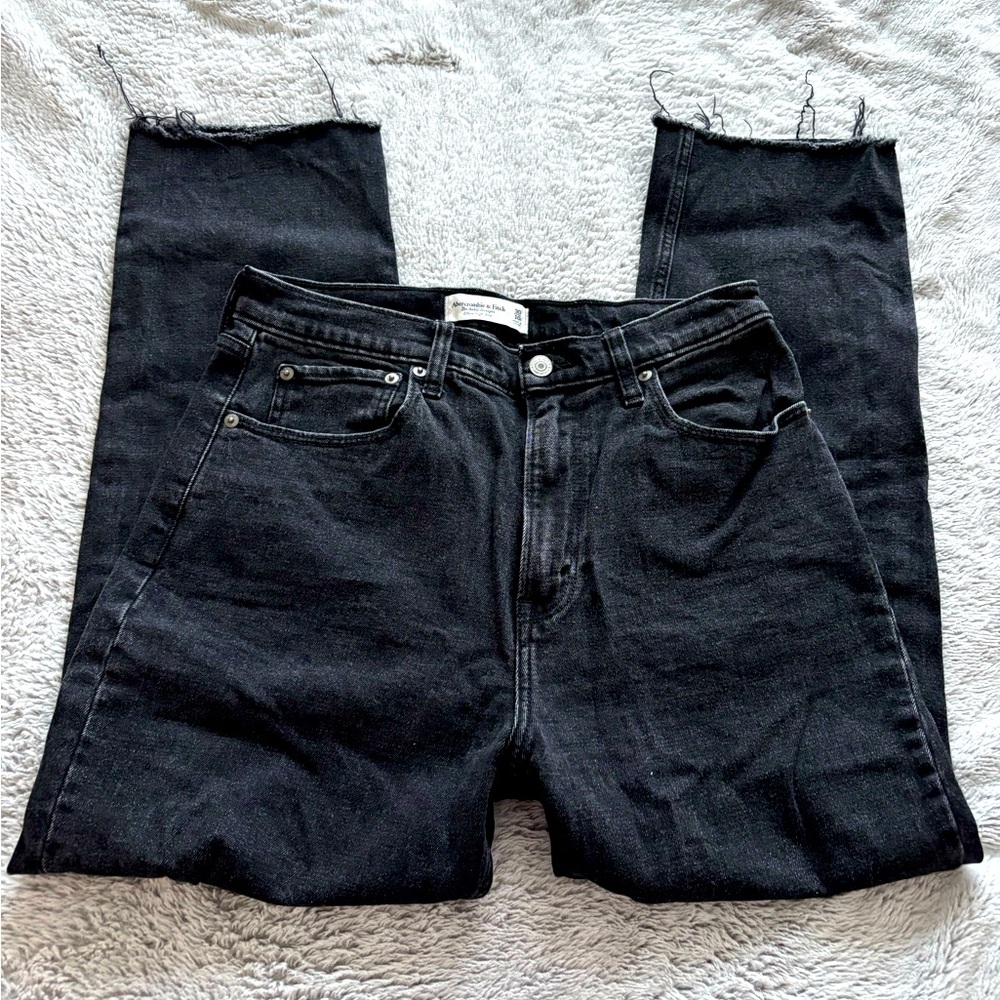 Abercrombie ankle straight ultra high-rise